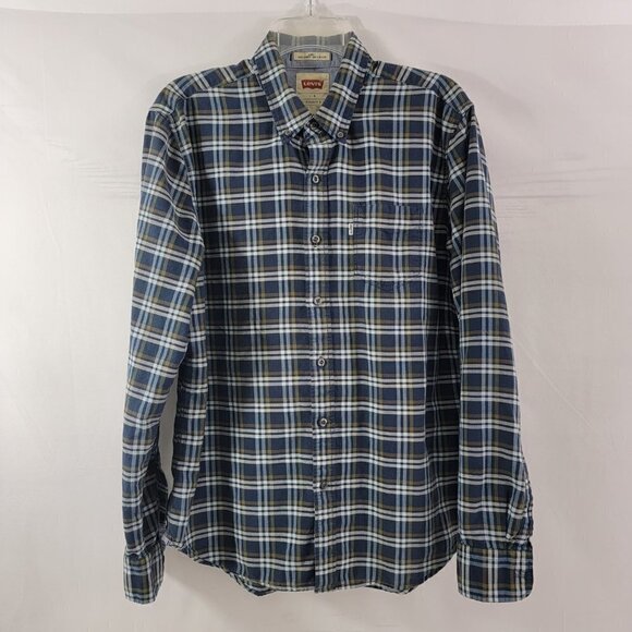 Levi’s Signature Slim Fit Men’s Outdoor Button Down Long Sleeve Shirt - Large - Picture 11 of 14